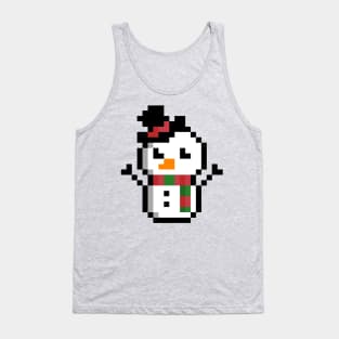 Cute pixel snowman Tank Top